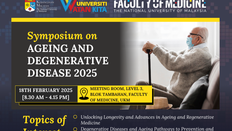 Symposium On Ageing And Degenerative Disease 2025