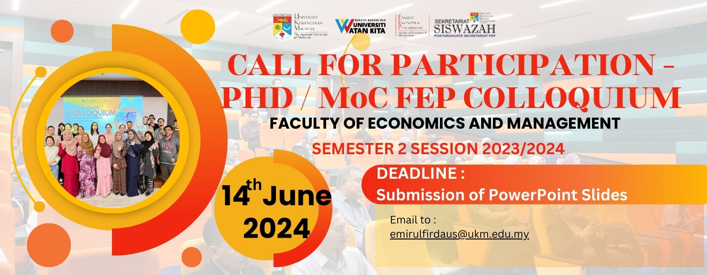 Call For Participation – PHD / MoC