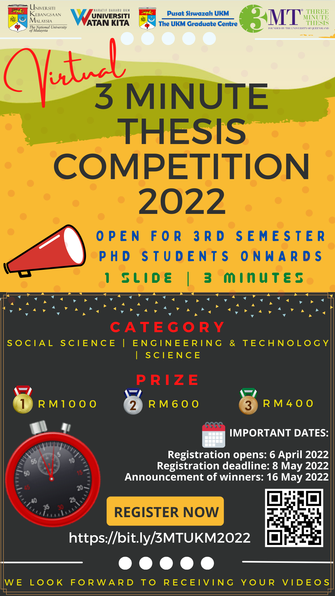 3 minute thesis competition 2022
