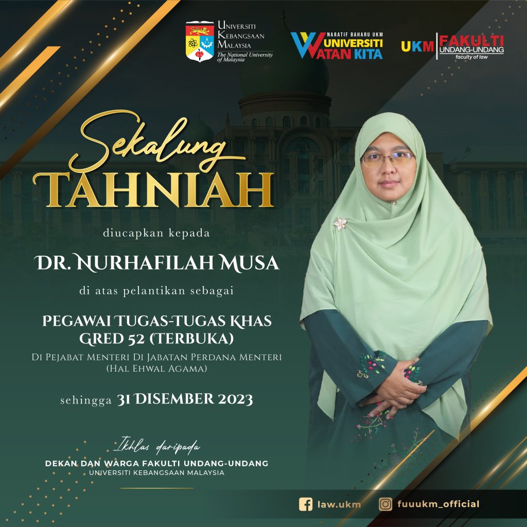 Sekalung TAHNIAH diucapkan kepada Dr. Nurhafilah Musa di atas ...