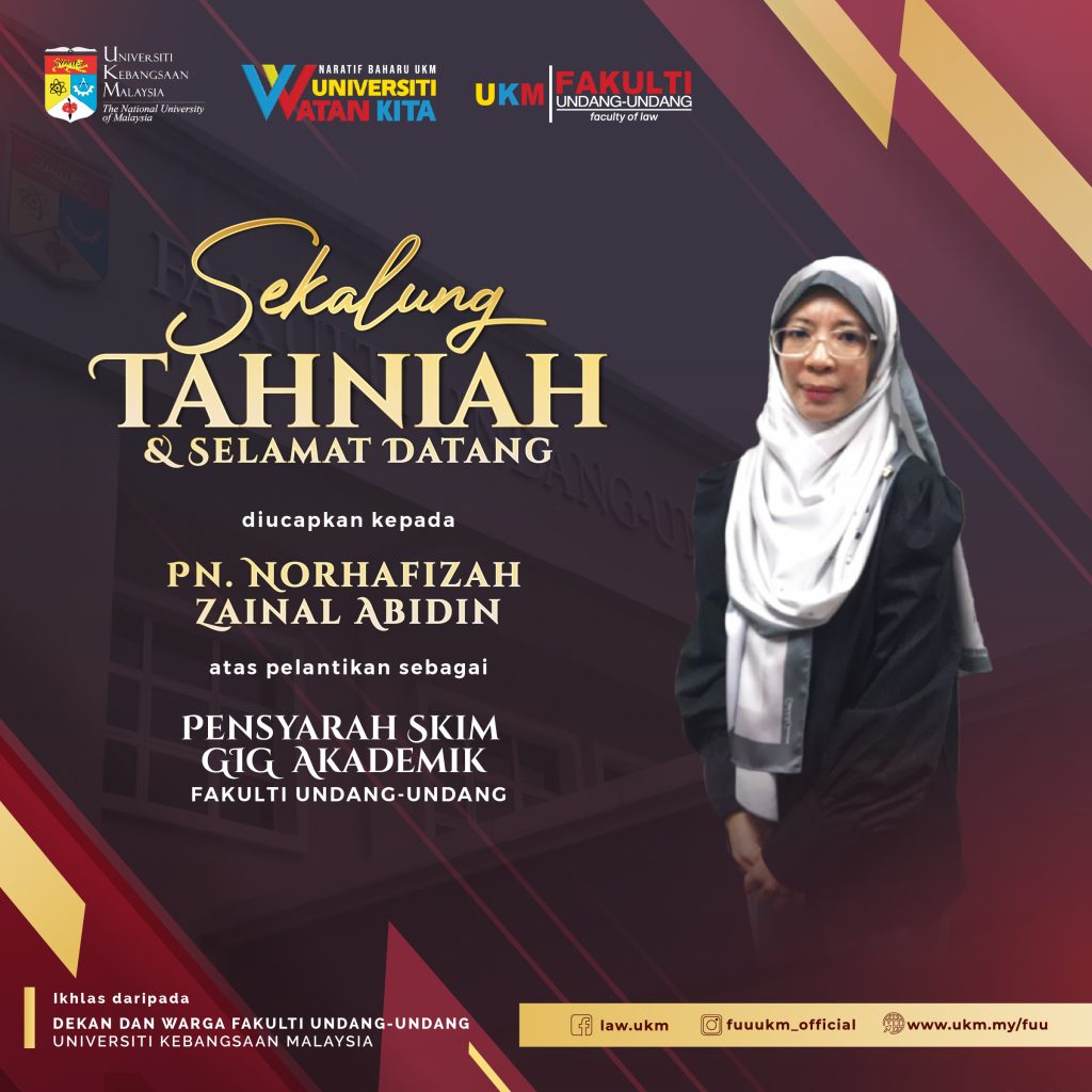 Sekalung Tahniah diucapkan kepada Pn. Norhafizah Zainal Abidin di atas ...