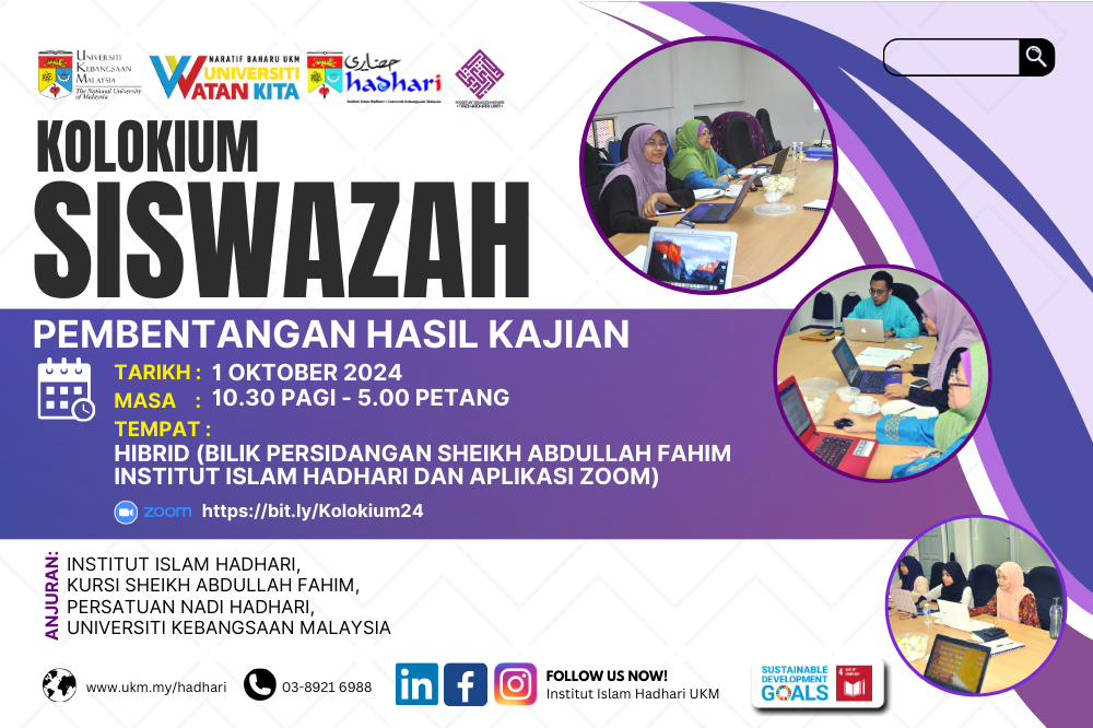 Graduate Colloquium Institute of Islam Hadhari (Institute of Islamic Civilization) UKM