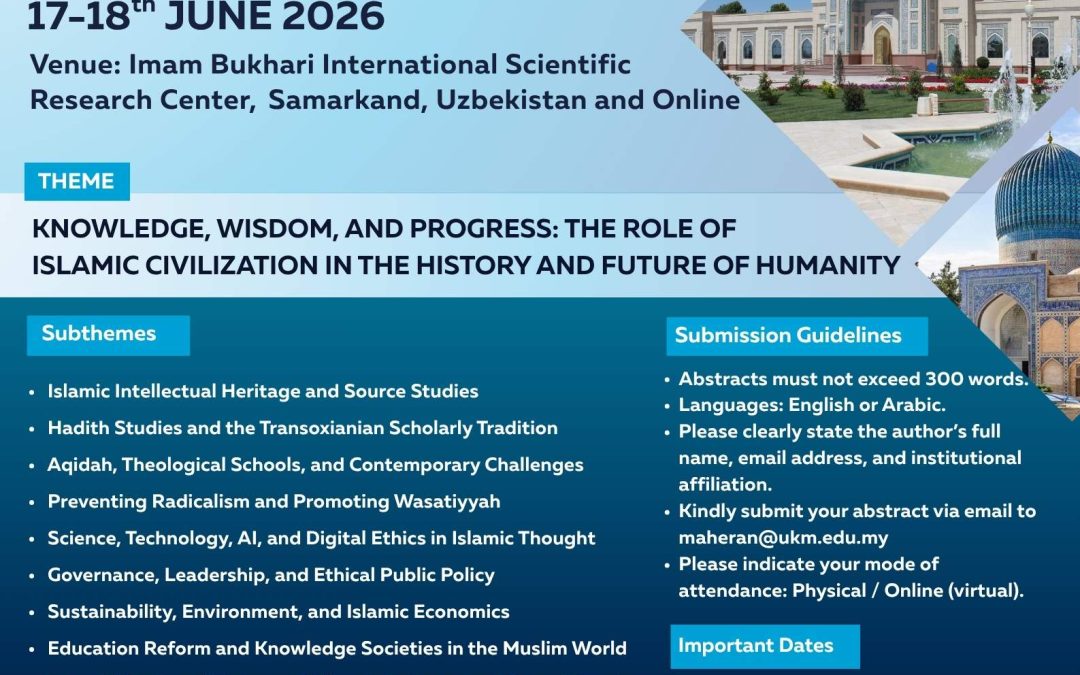 6th SEMINAR ON SCHOLARS OF ISLAMIC CIVILIZATION (SSIC 2026)