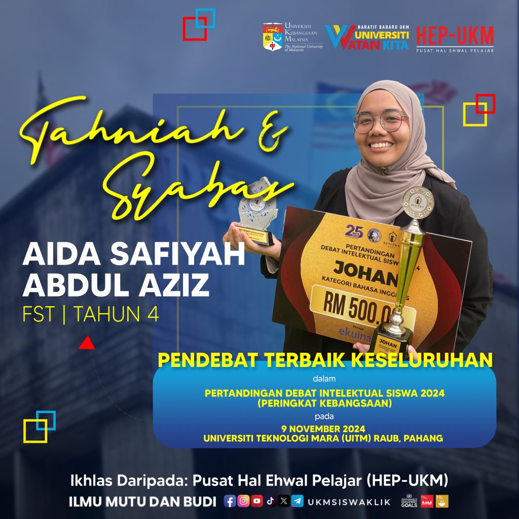 TAHNIAH AIDA SAFIYAH PENDEBAT TERBAIK