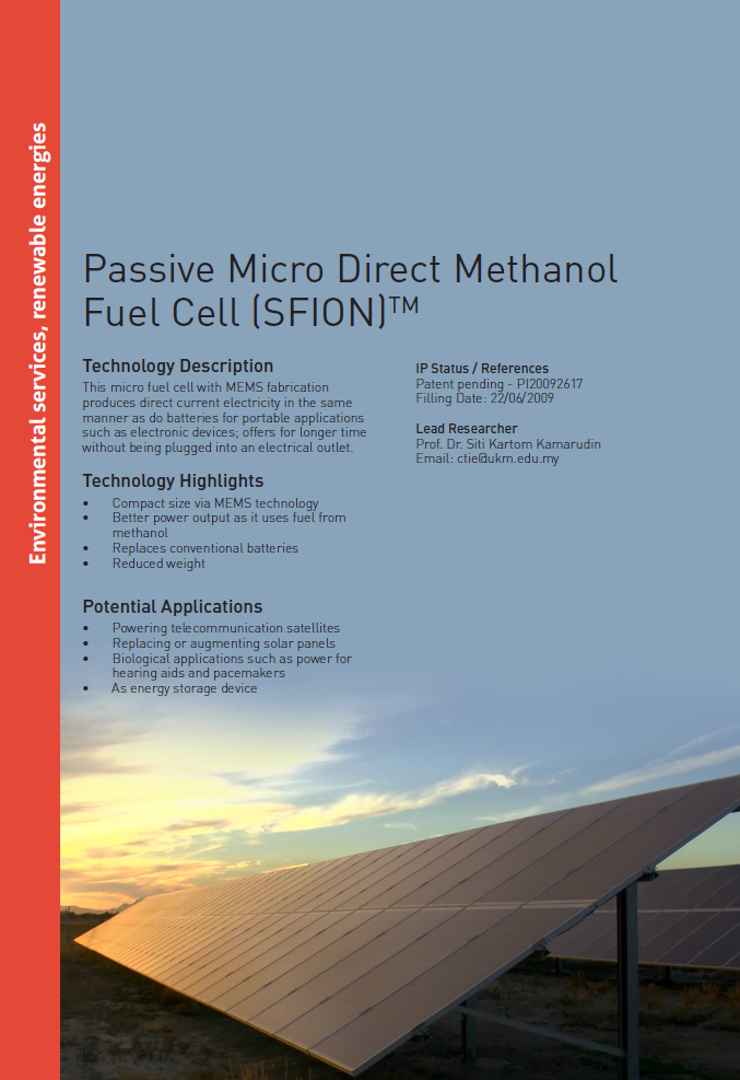 3_067_Passive Micro Direct Methanol Fuel Cell (SFION)™