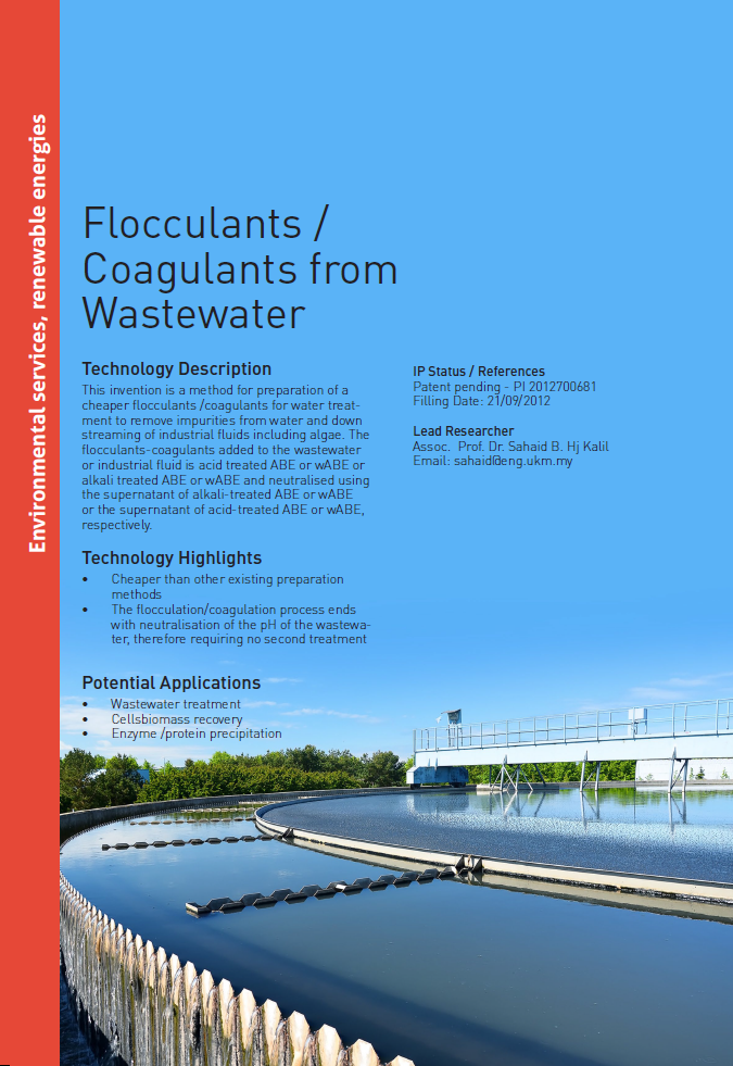 3_077_Flocculants / Coagulants from Wastewater