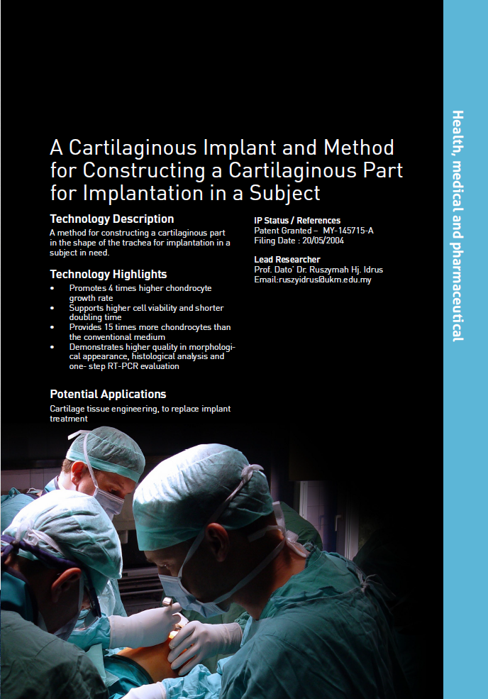 11_163_A Cartilaginous Implant and Method for Constructing a Cartilaginous Part for Implantation in a Subject