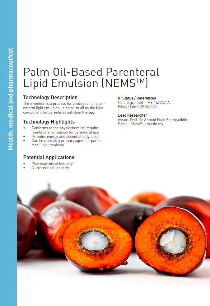 11_174_Palm Oil-Based Parenteral Lipid Emulsion (NEMS™)