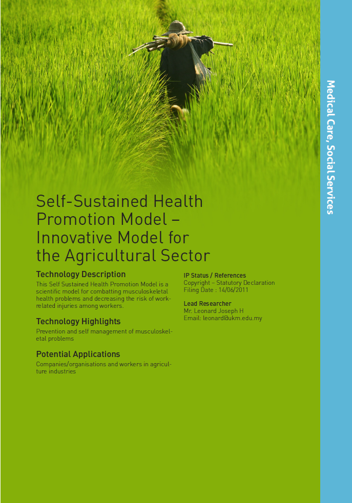 11_187_Self-Sustained Health Promotion Model - Innovation Model for the Agricultral Sector