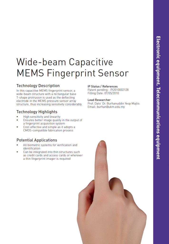 6_109_Wide-beam Capacitive MEMS Fingerprint Sensor