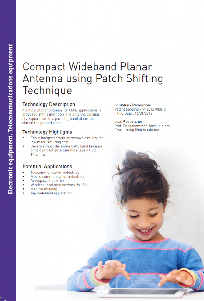 6_110_Compact Wideband Planar Antenna using Patch Shifting Technique