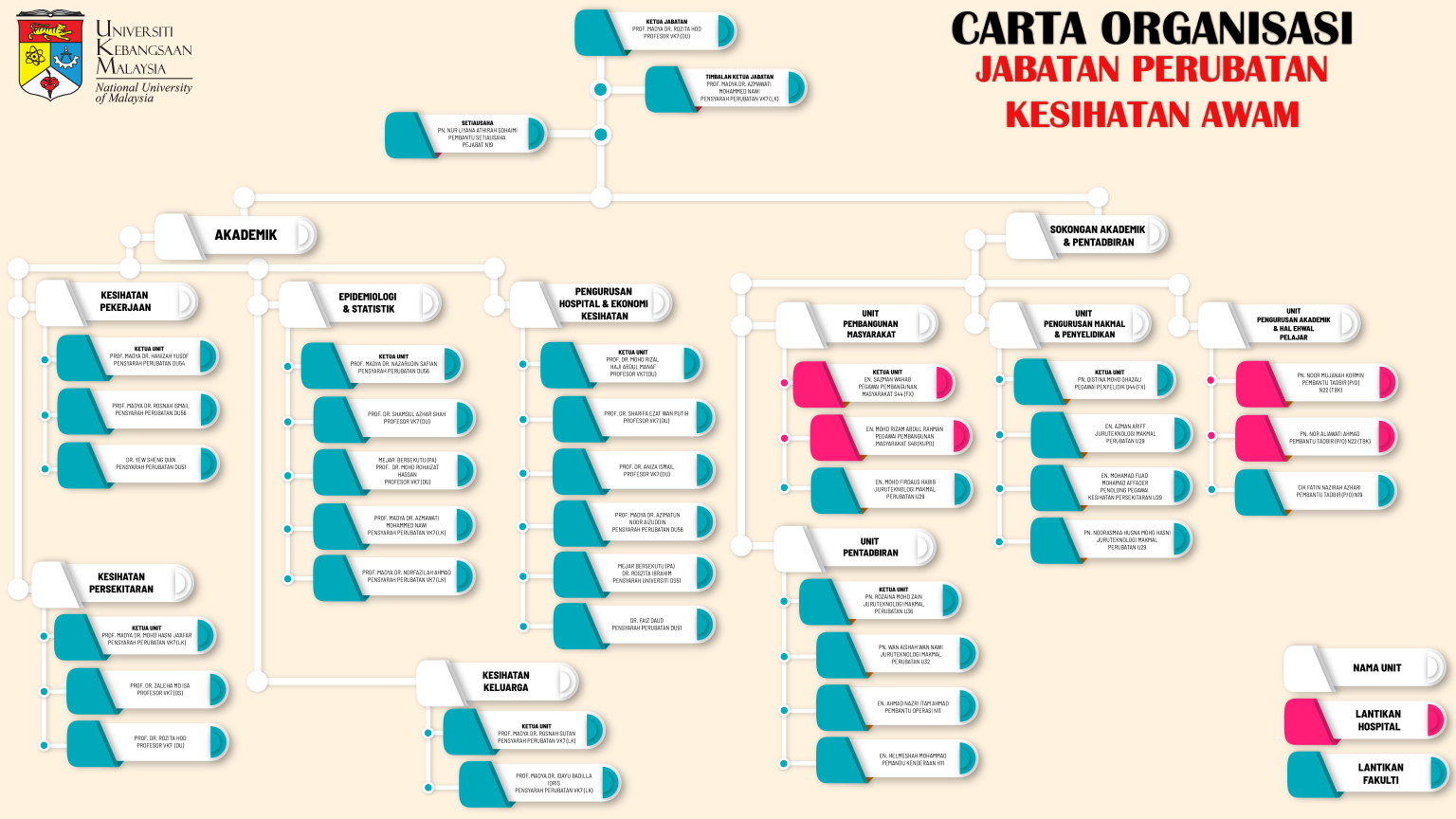 Carta Organisasi | Jabatan Perubatan Kesihatan Awam