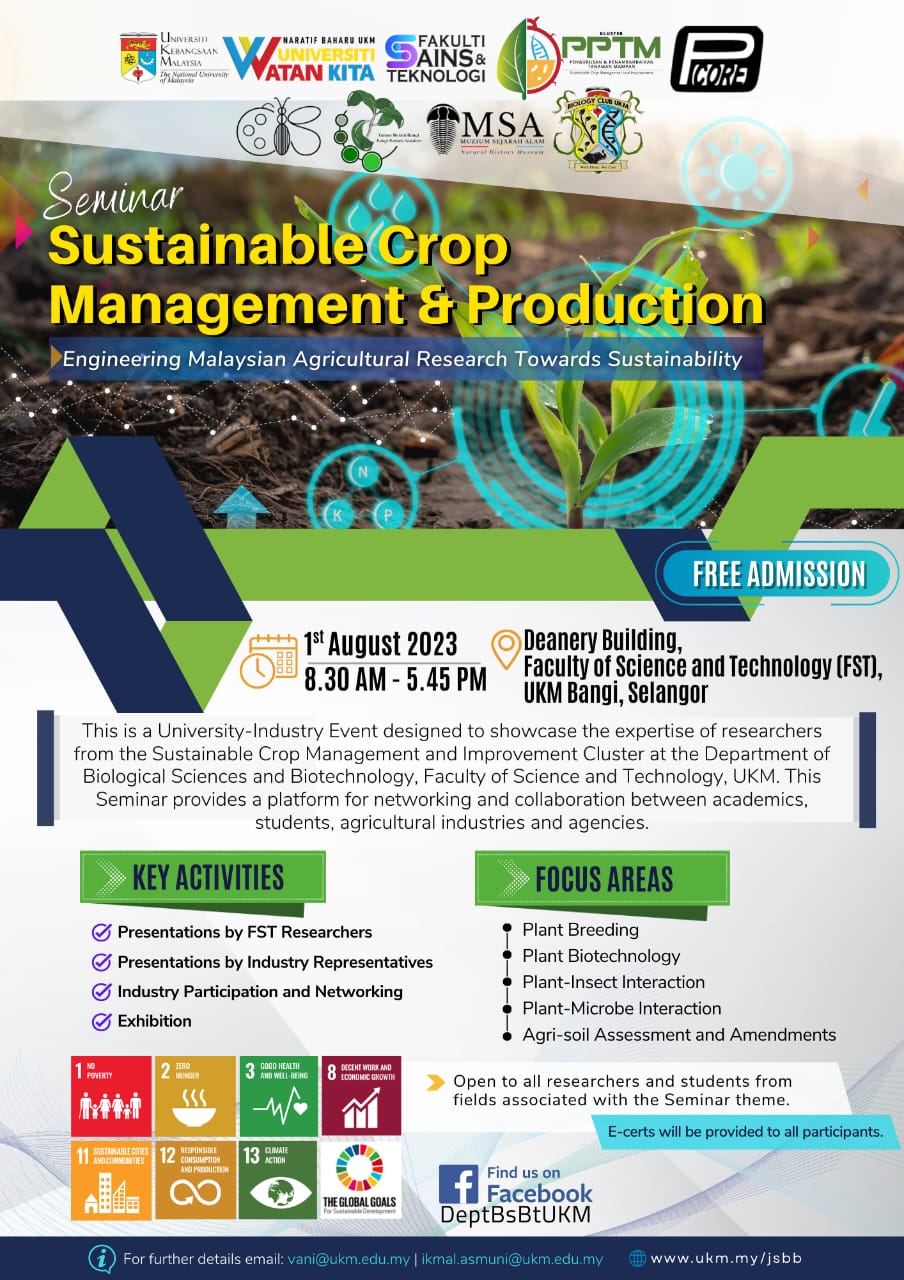 Seminar Sustainable Crop Management and Production