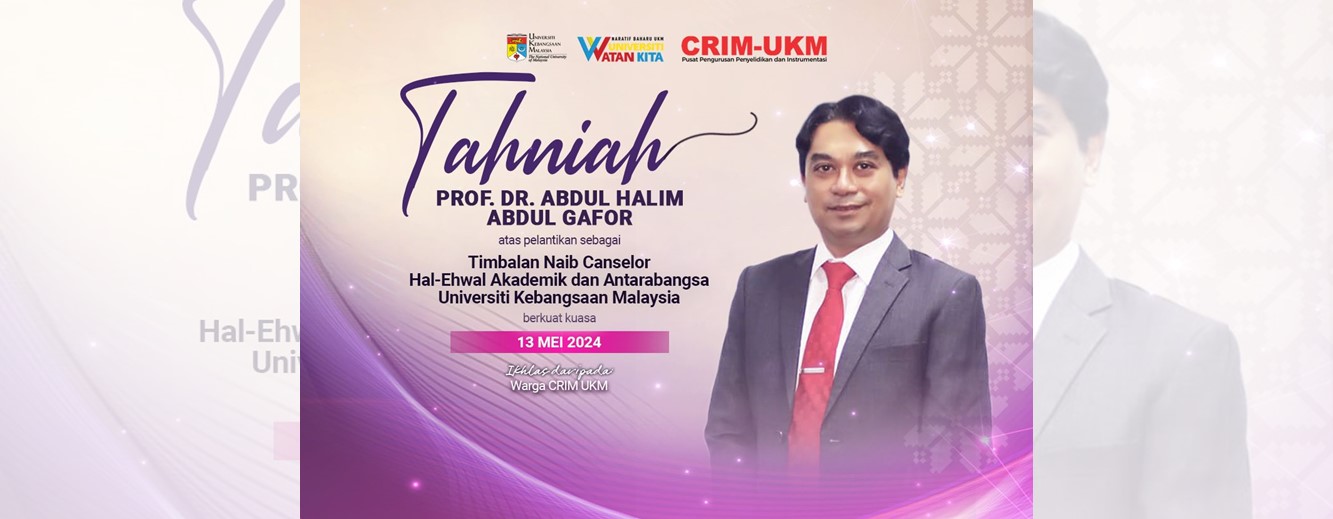 Tahniah Prof Halim