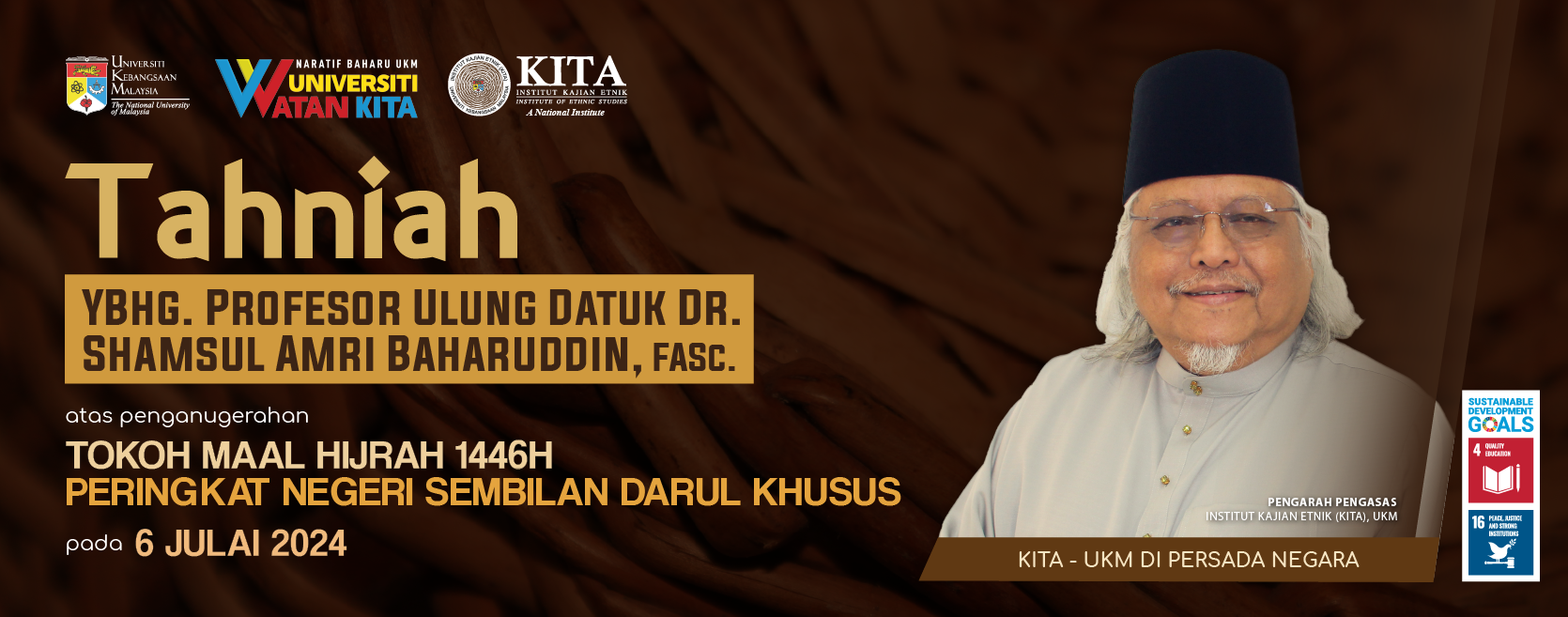 Tahniah Prof Ulung DSAB Tokoh Maal Hijrah 1446H Negeri Sembilan