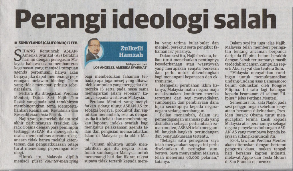 Utusan Malaysia 18 Februari 2016 Dalam Negeri ms3