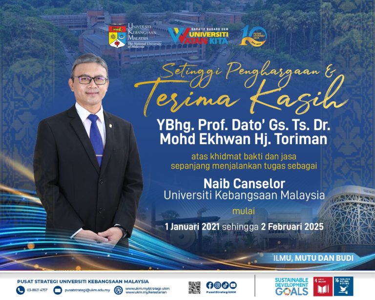 Sekalung penghargaan dan terima kasih YBhg. Prof. Dato’ Gs. Ts. Dr. Mohd Ekhwan Hj Toriman