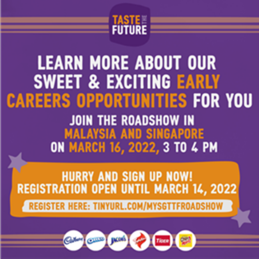 **Taste The Future Roadshow Registration. PUSAT PEMBANGUNAN KARIER