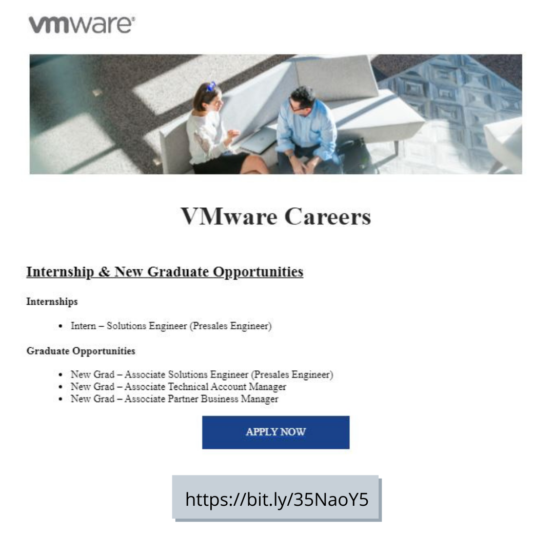 **VMware Internship & New Graduate Opportunities. PUSAT PEMBANGUNAN