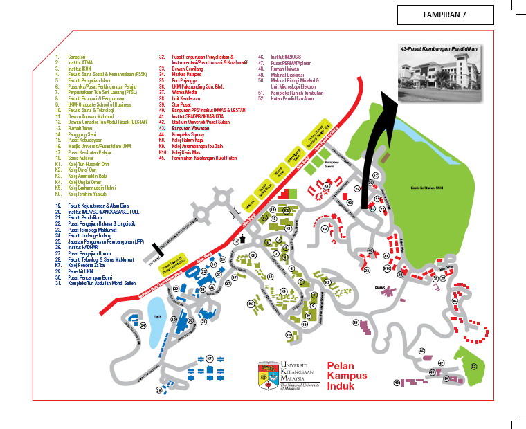 Bangi Campus Map Pusat Pembentukan Pendidikan Lanjutan And Profesional