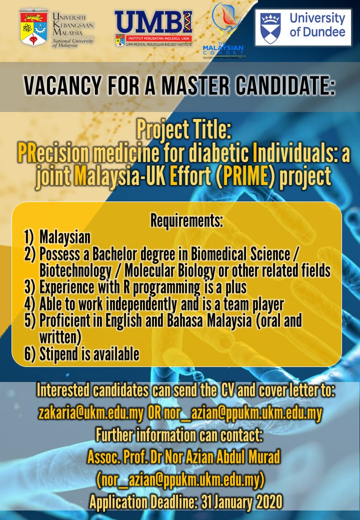 Vacancy For A Master Candidate- Project Title: PRecision Medicine For ...