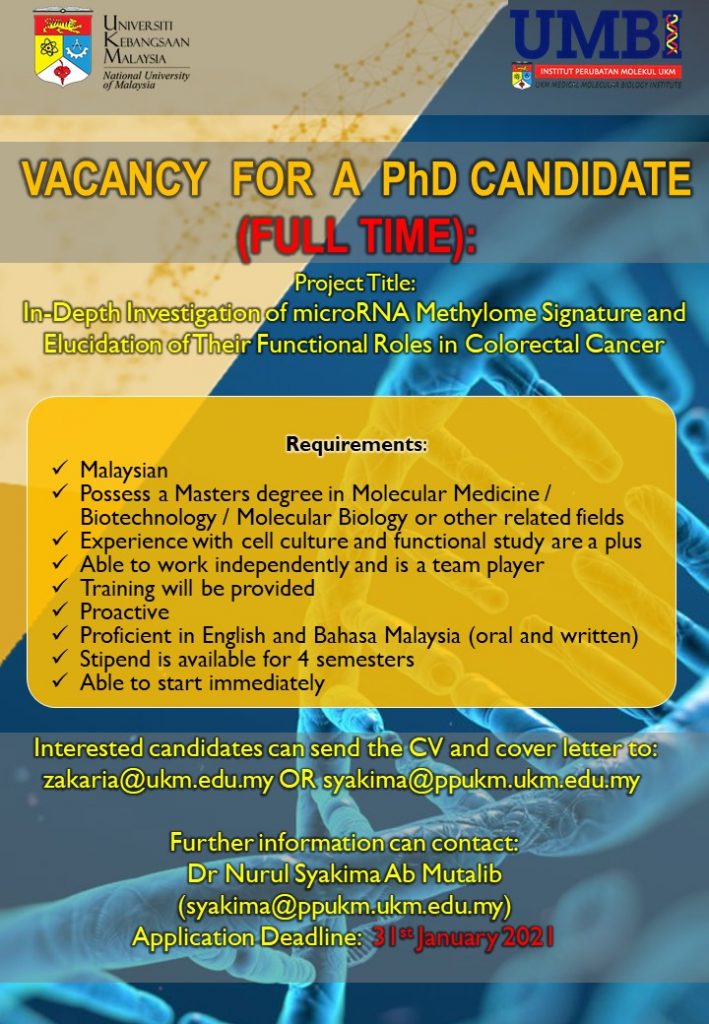 phd student vacancy