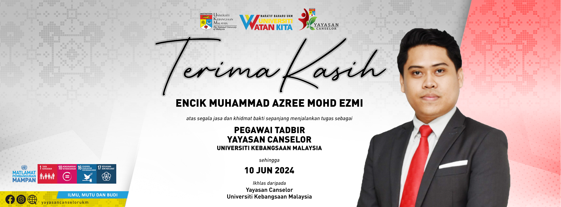 BANNER TERIMA KASIH-Encik Muhammad Azree Mohd Ezmi