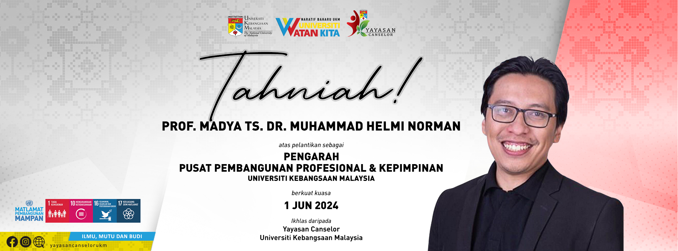 BANNER TAHNIAH-Prof. Madya Ts. Dr. Muhammad Helmi Norman