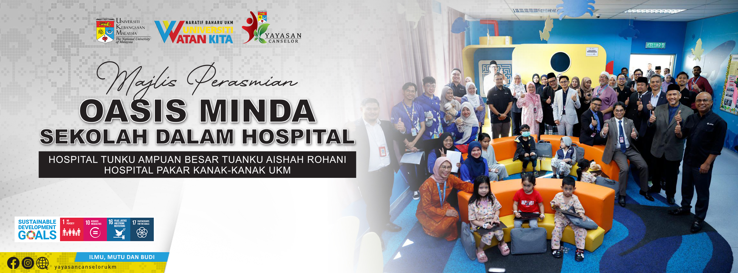 BANNER-Majlis Perasmian Ruang Oasis Minda@Sekolah Dalam Hospital